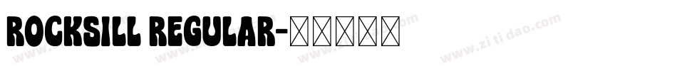 rocksill regular字体转换